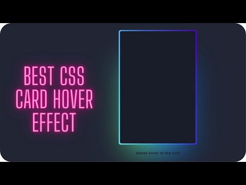 Best CSS card hover effect | Quick CSS tricks and tips