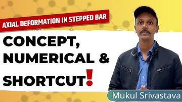 Strength of Materials | Axial Deformation in Stepped Bar | Easy Explanation with Example