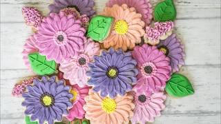 Gerber Daisy Flower Cookie Bouquet