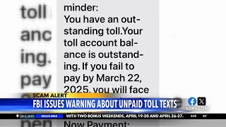 FBI warns about unpaid toll text scam