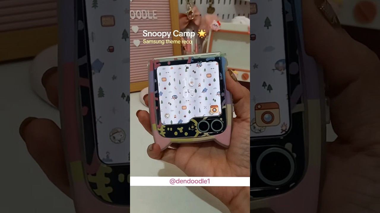 Samsung theme reco (paid theme): Snoopy camp 