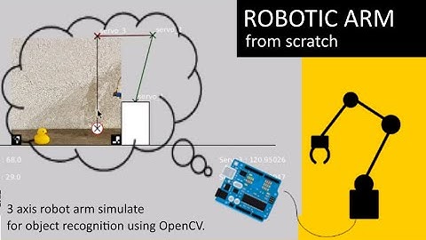 3 axis robot arm simulate for object recognition using OpenCV.