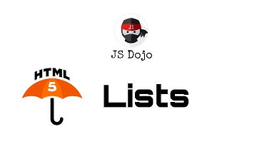 003 HTML Lists | JS Dojo (Myanmar Version)