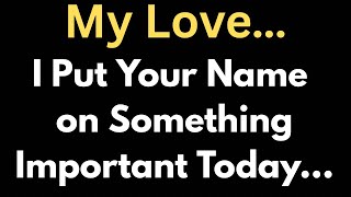 My Love… I Put Your Name on Something Important Today… ❤️🥺💍