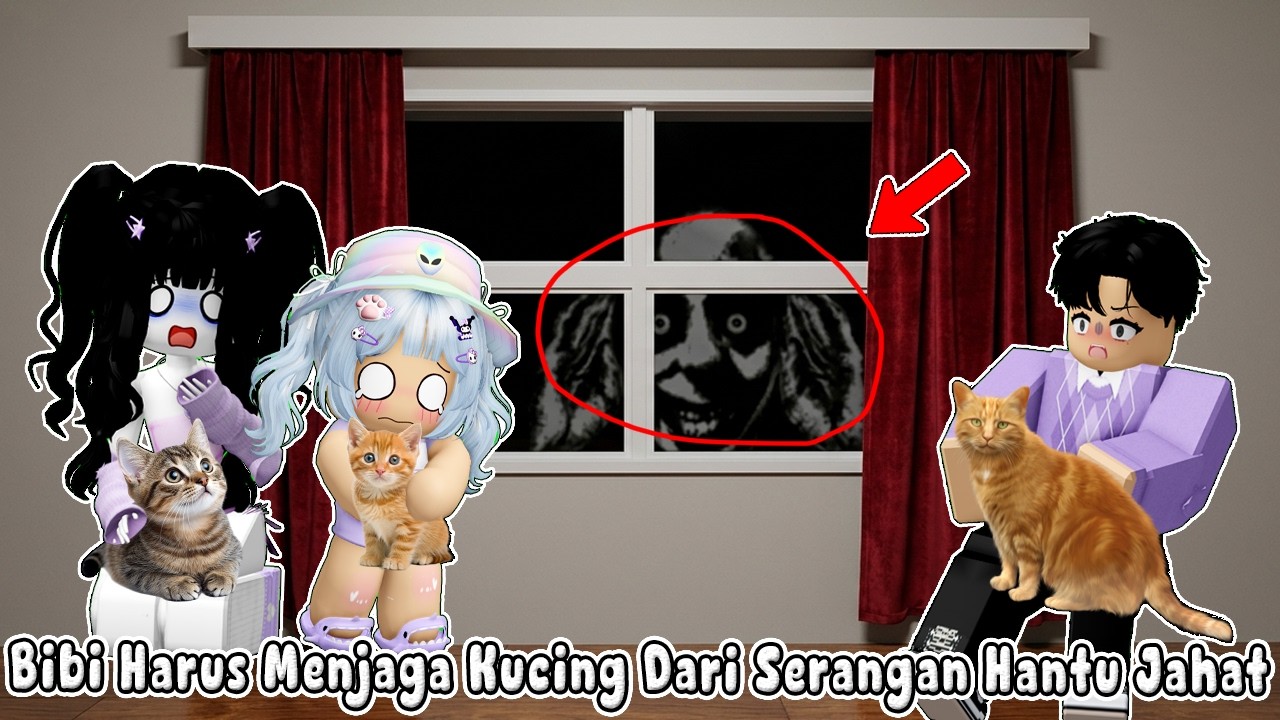 BIBI HARUS MENJAGA KUCING KESAYANGAN DARI SERANGAN ANOMALI || BROOKHEAVEN🏡ROBLOX INDONESIA