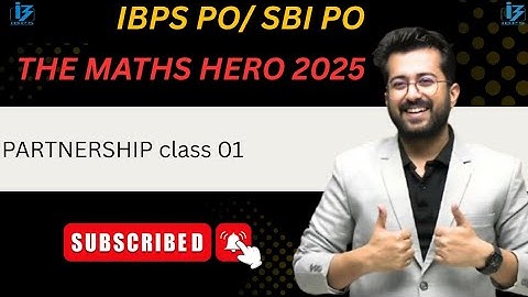 partnership By Ashish arora Sir|| The Maths hero 2025|| #banking #ibpspo #sbipo #puzzle 