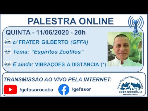 Assista: Palestra online - c/ GILBERTO MARQUES (11/06/2020)