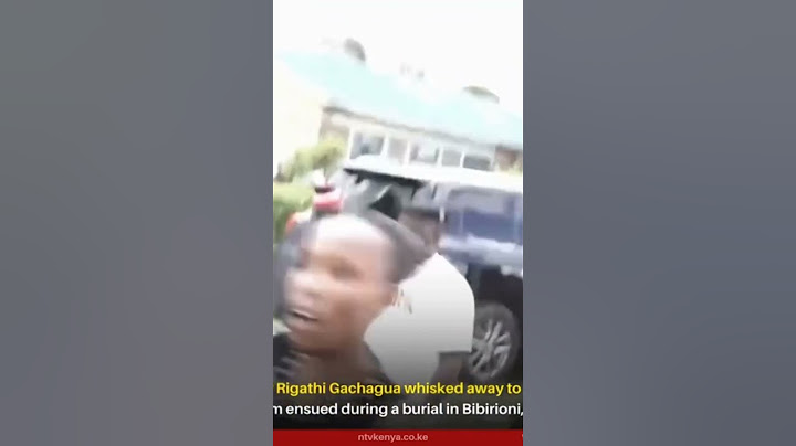 Rigathi gashagua forced to flee, car's stoned as chaos rocks limuru funeral