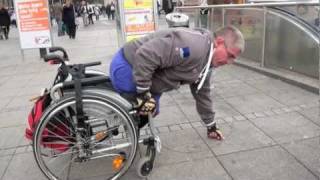 Amputiert Rollstuhl Tricks