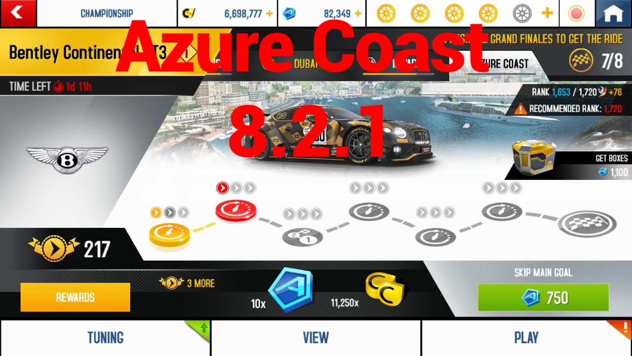 Asphalt 8 Bentley Continental Gt3 Championship Azure