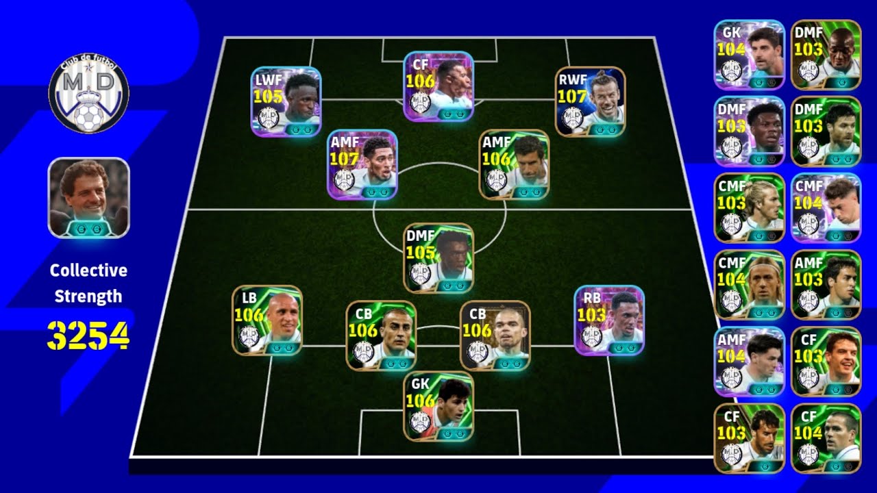 Let's assemble the ultimate Real Madrid team in Efootball 2026 (Only Club Cards)