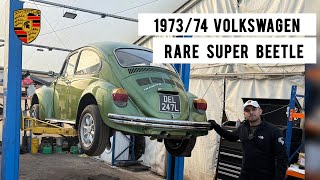 RARE 1974 VW Super Beetle | L95C Moss Green Review & Test Drive