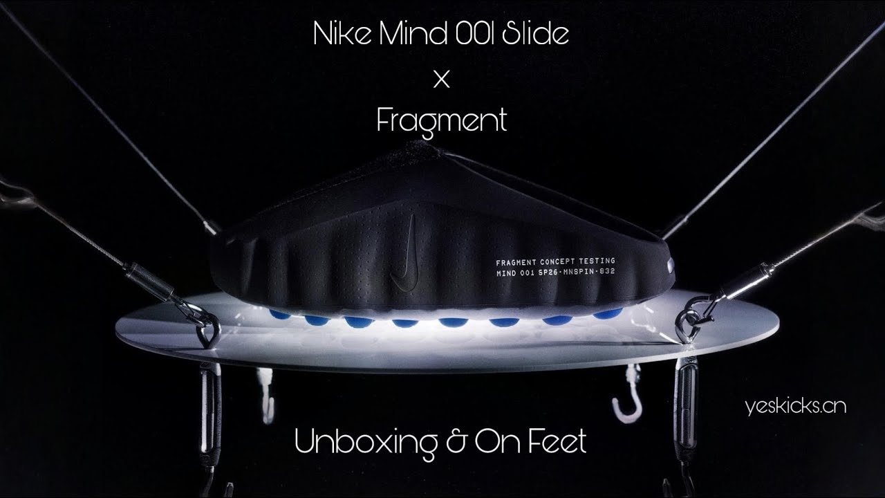 Nike Mind 001 Slide Fragment Nike Mind 001 Slide Fragment Black – Hypeinmyroom main image 3
