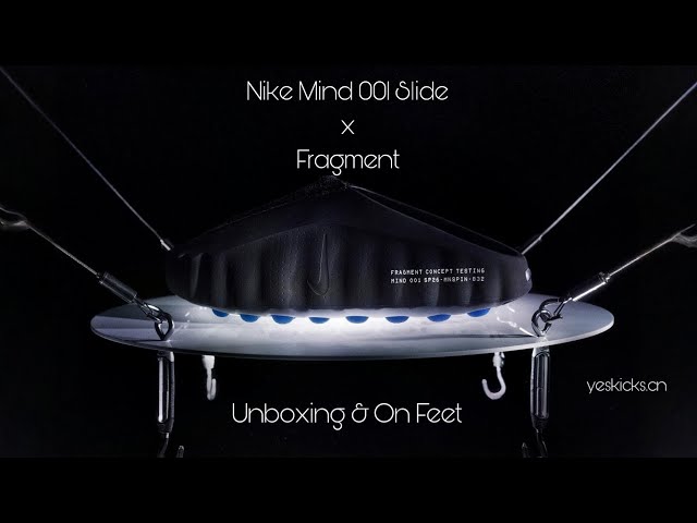 Nike Mind 001 Slide x Fragment (Unboxing + On Feet) - YouTube