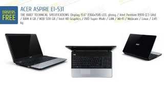 DriversFree: Acer Aspire E1-531 & video review