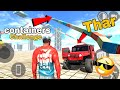Mahindra Thar Cars And Containers Challenge? 💥😱 New Update Video in Indian Bike Driving 3D Game 