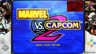 Marvel Vs. Capcom 2 on  SEGA Dreamcast/Flycast Emulator using the VMU. Max/res/DETAIL