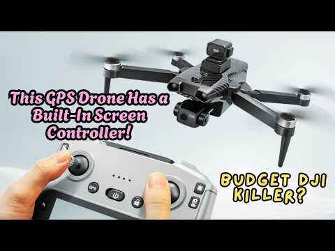 Квадрокоптер RG808 PRO з камерою 720P GPS Brushless дрон, 3-осьовий підвіс EIS, пульт з екраном 4.3″, Optical Flow, обхід перешкод, видео 1