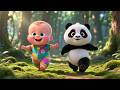 Cute Baby Panda Dance Song | Funny Panda Dance for Kids | Happy Nursery Rhyme 🐼🎶