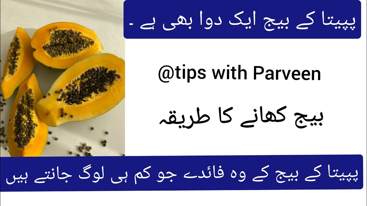 Health Benefits of Papaya SeedsHow To Eat Papaya SeedsPapita Ke