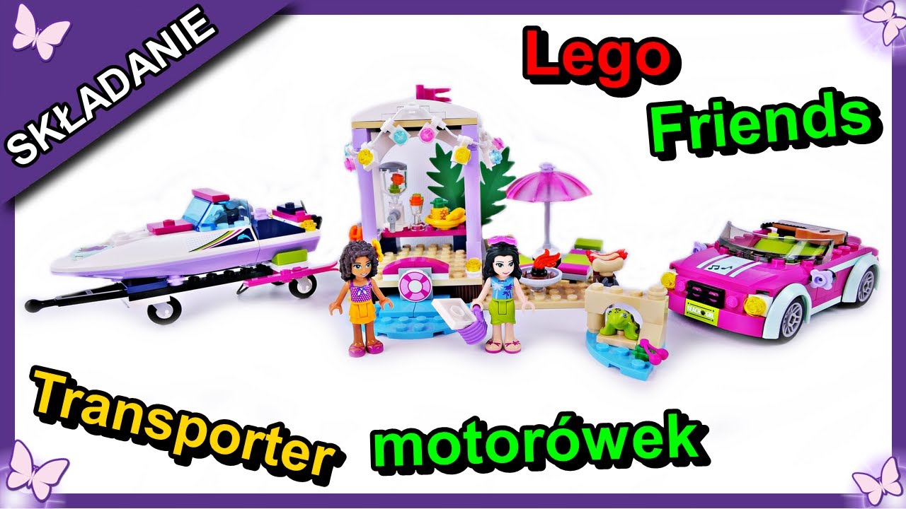 Transporter Motorówek Andrei Klocki Lego Friends 41316 Budowanie