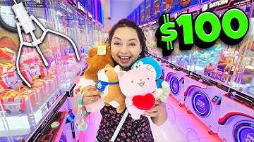 $100 Claw Machine Challenge at Gatcha Orlando Clawcade!