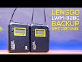 Lensgo lwm328c wireless lavalier microphone review  with backup recording