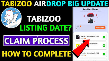 Tabizoo Airdrop New Update || Tabizoo Airdrop Claim Process || Tabizoo Airdrop Listing Date