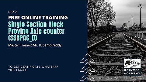 Day 2 Training on Data Logger & Single Section Block Proving Axle counter (SSBPAC_D)