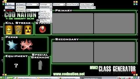 CODMW2 nuke class setup