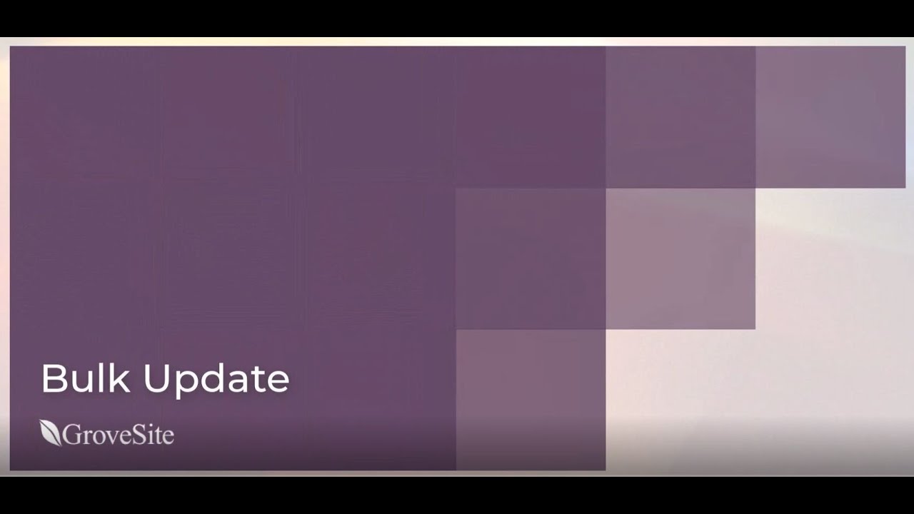 Bulk Update - YouTube