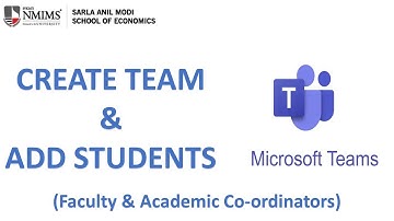 Create Team and Add Teacher and Students in MS Teams