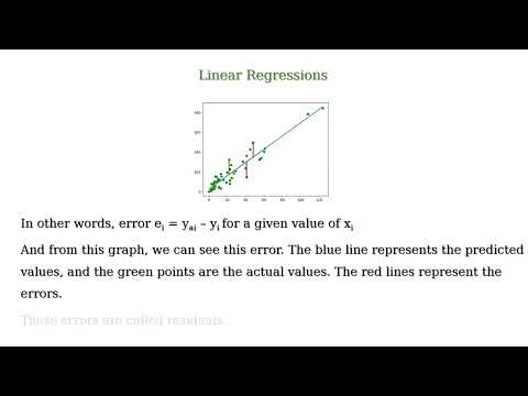What are linear regressions and residual sum of squares?