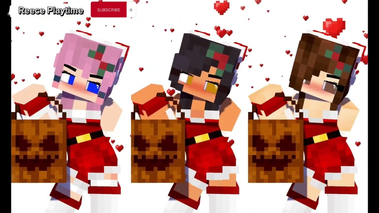 MINECRAFT GIRL COMPILATION❤️ #loveme #christmas #minecraft