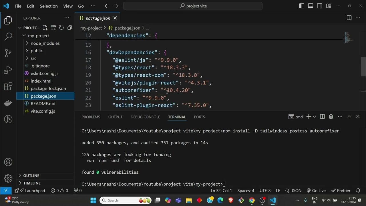 Add Tailwind CSS to Your Vite + React Project in Minutes - YouTube