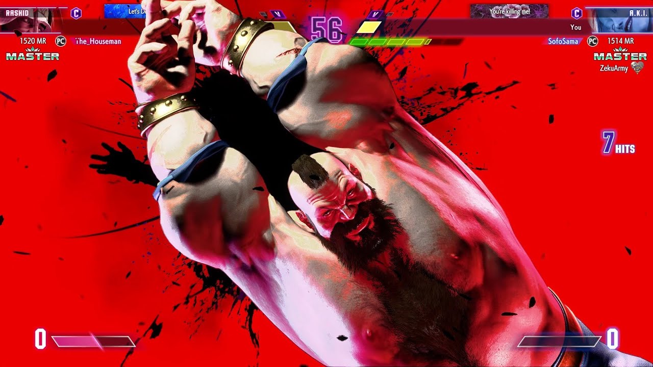 Street Fighter 6 Zangief tries Master's poison (Zangief as AKI Mod