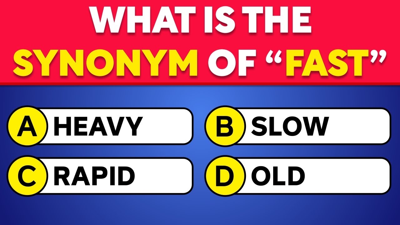 Think You’re Good at English? 🥵 Try This 40 Question Synonym Quiz Challenge! 📘