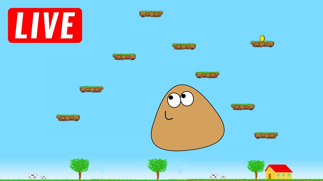 Was Kommt Bei Pou Sky Jump Nach Dem Weltall 🔴 LIVE do POU VLOGS #29 - Sky Jump - YouTube
