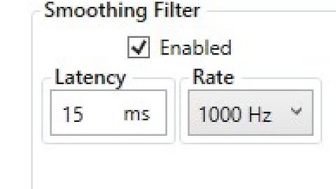 When you use a top players smoothing filter