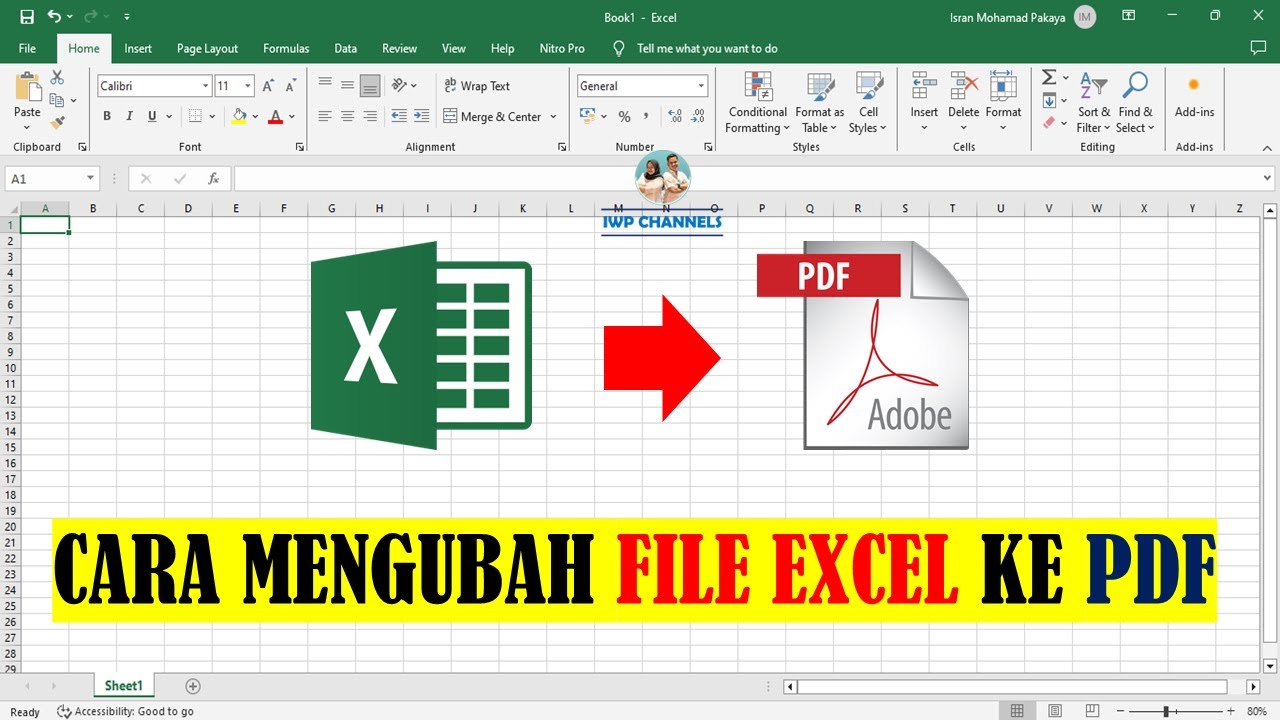 CARA MENGUBAH FILE EXCEL KE PDF 1 MENIT SELESAI YouTube Cara mengubah file excel ke pdf 1 menit selesai youtube