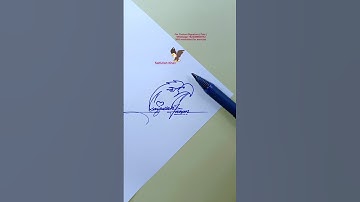 World most beautiful signature #eagle #signature #shorts