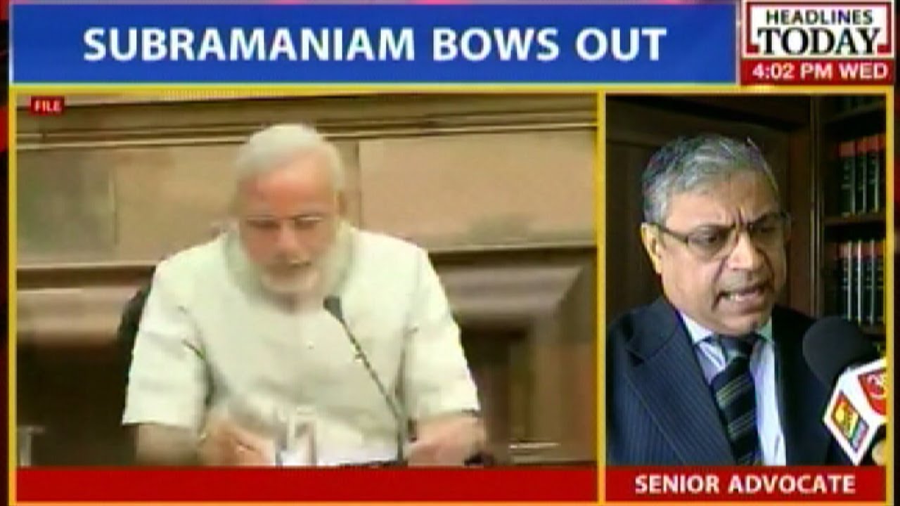 Gopal Subramaniam withdraws candidature for the post of SC judge