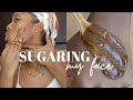 how to do sugar waxing at home for beginners | hair removal using sugar and lemon