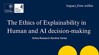 The Ethics of Explainability in Human and AI decision-making | Carlo Cordasco