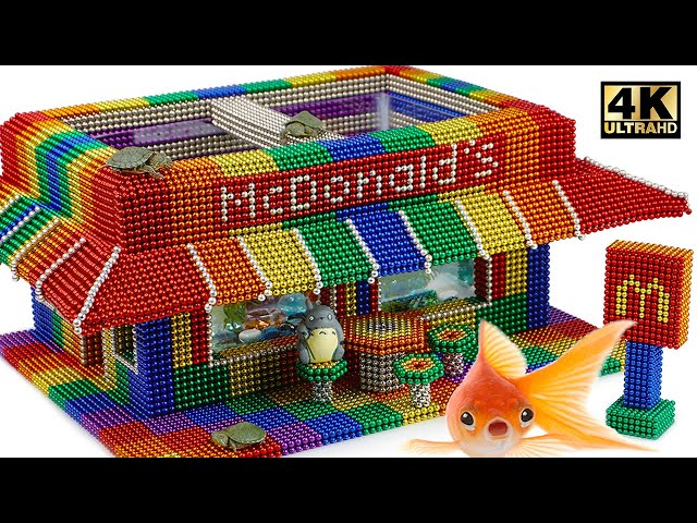 DIY - How To Make Amazing McDonalds Aquarium From Magnetic Balls (Satisfying) | Magnet World Series class=