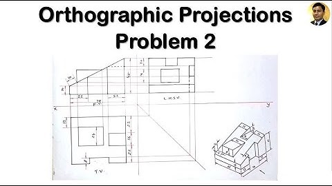 Orthographic Projections | Problem 2 | Engineering Drawing