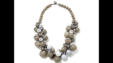 Rara Avis Gray Metallic Cluster Ball Necklace