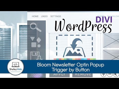 Bloom Newsletter Optin Popup Trigger by Button