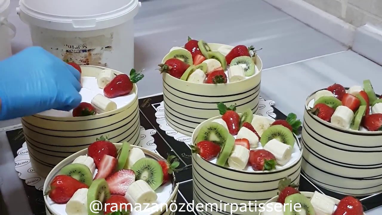 Pasta Tarifleri. Meyveli pasta süsleme. Cake decorating. YouTube