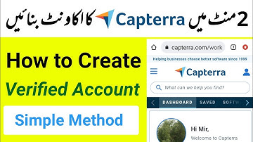 Capterra Sign Up | How to Make Account on Capterra | Capterra pe Account kaise banaye